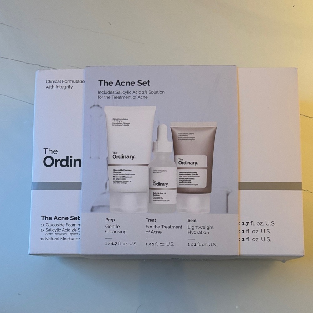 Unopened- The Ordinary Acne Treatment Set